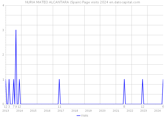 NURIA MATEO ALCANTARA (Spain) Page visits 2024 