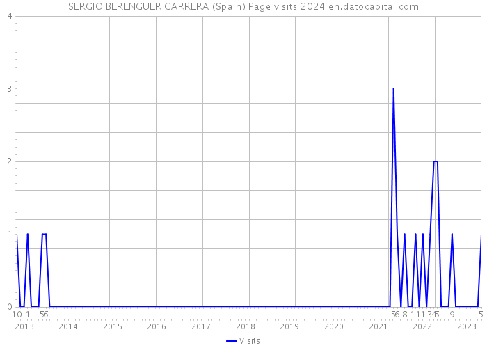 SERGIO BERENGUER CARRERA (Spain) Page visits 2024 