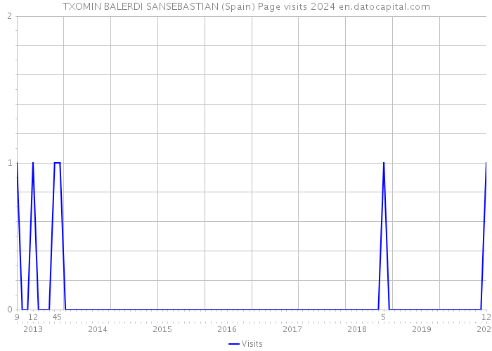 TXOMIN BALERDI SANSEBASTIAN (Spain) Page visits 2024 