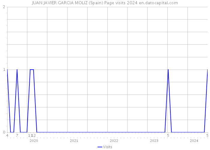 JUAN JAVIER GARCIA MOLIZ (Spain) Page visits 2024 