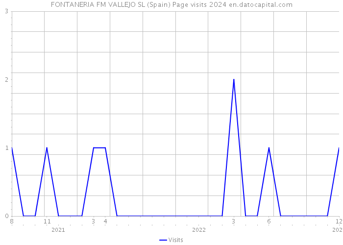 FONTANERIA FM VALLEJO SL (Spain) Page visits 2024 