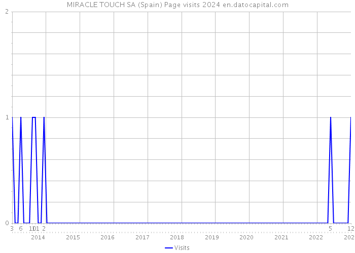 MIRACLE TOUCH SA (Spain) Page visits 2024 