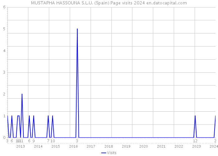MUSTAPHA HASSOUNA S.L.U. (Spain) Page visits 2024 