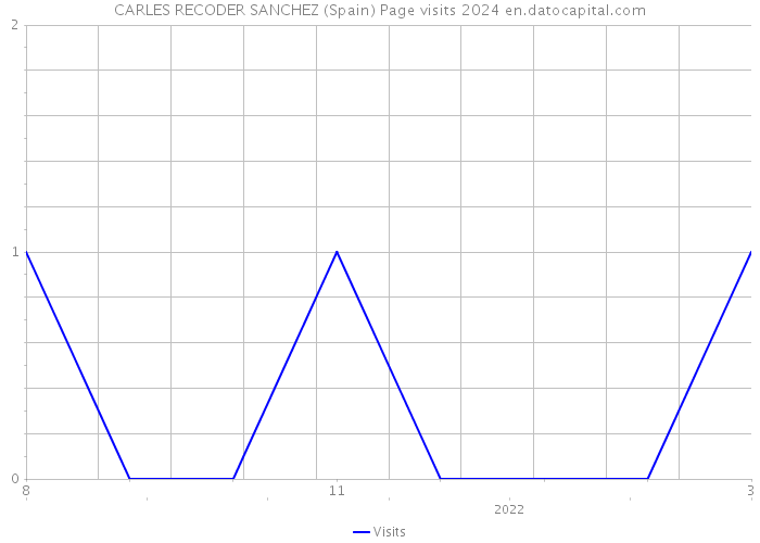 CARLES RECODER SANCHEZ (Spain) Page visits 2024 