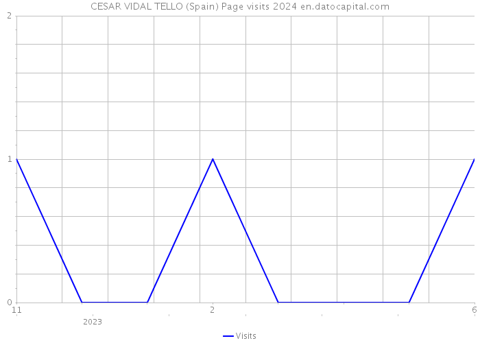 CESAR VIDAL TELLO (Spain) Page visits 2024 