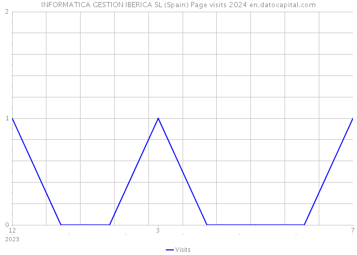 INFORMATICA GESTION IBERICA SL (Spain) Page visits 2024 