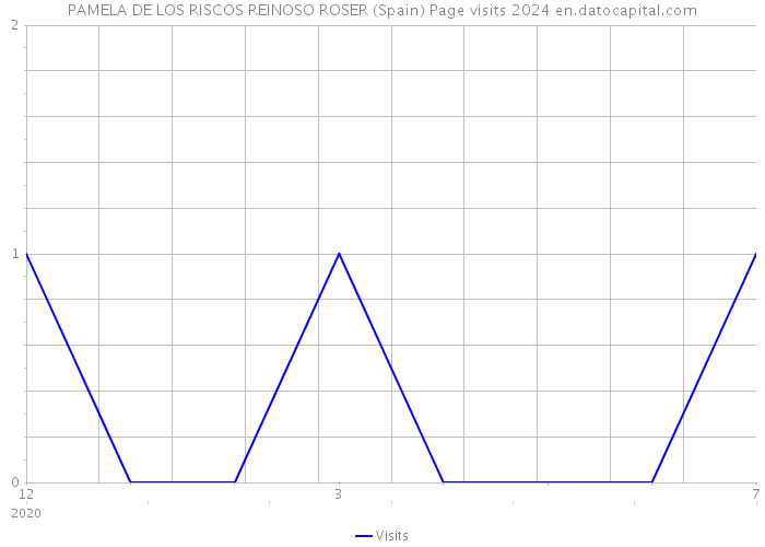 PAMELA DE LOS RISCOS REINOSO ROSER (Spain) Page visits 2024 