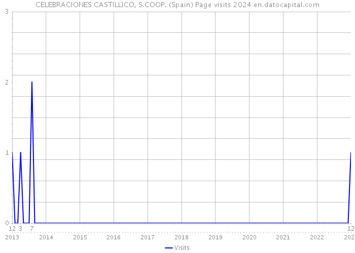 CELEBRACIONES CASTILLICO, S.COOP. (Spain) Page visits 2024 