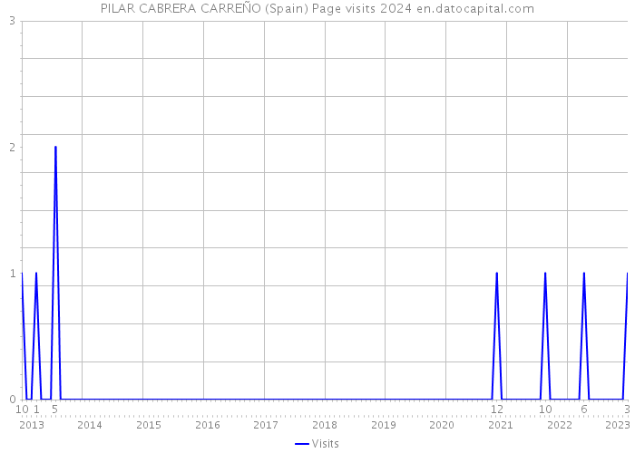 PILAR CABRERA CARREÑO (Spain) Page visits 2024 