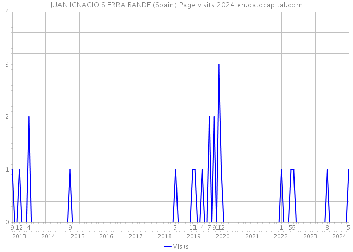 JUAN IGNACIO SIERRA BANDE (Spain) Page visits 2024 