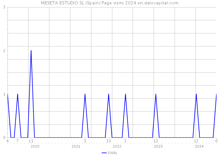 MESETA ESTUDIO SL (Spain) Page visits 2024 