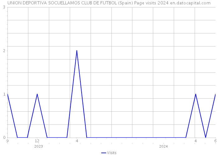 UNION DEPORTIVA SOCUELLAMOS CLUB DE FUTBOL (Spain) Page visits 2024 