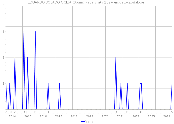 EDUARDO BOLADO OCEJA (Spain) Page visits 2024 
