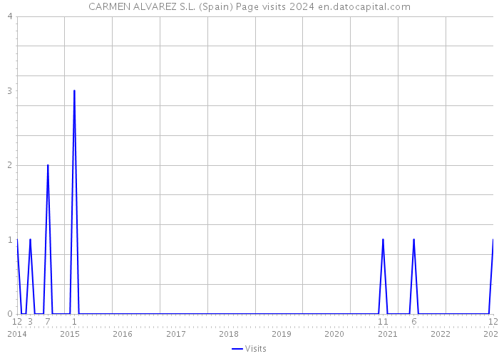 CARMEN ALVAREZ S.L. (Spain) Page visits 2024 