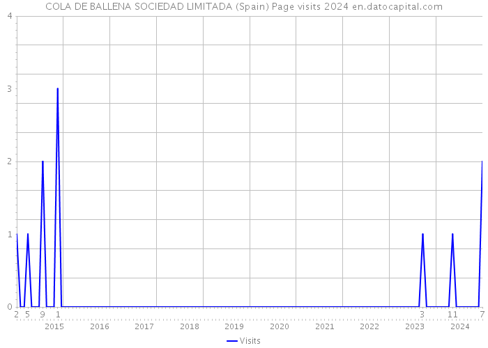 COLA DE BALLENA SOCIEDAD LIMITADA (Spain) Page visits 2024 