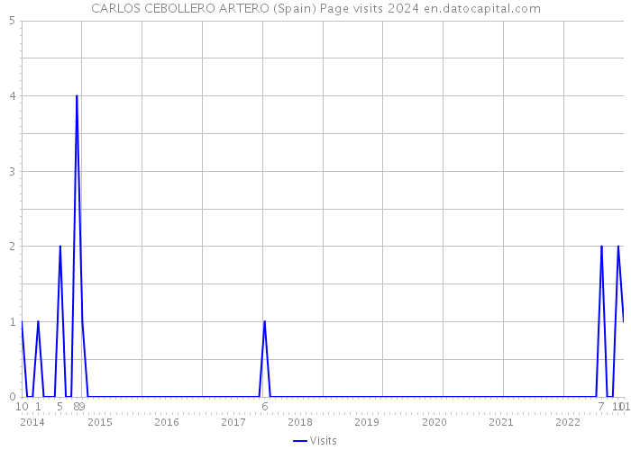 CARLOS CEBOLLERO ARTERO (Spain) Page visits 2024 