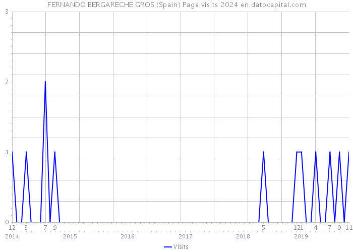 FERNANDO BERGARECHE GROS (Spain) Page visits 2024 