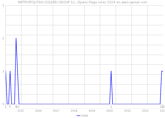METROPOLITAN GOLDEN GROUP S.L. (Spain) Page visits 2024 