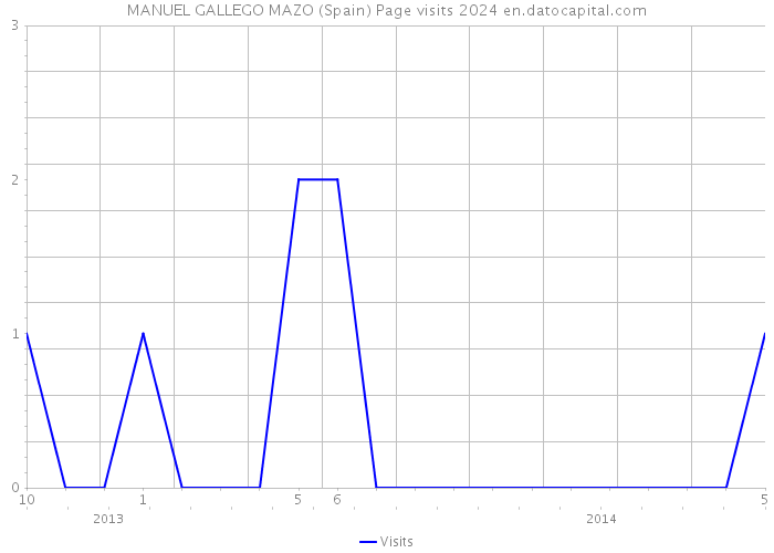 MANUEL GALLEGO MAZO (Spain) Page visits 2024 