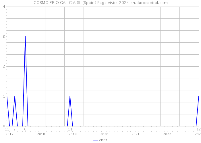 COSMO FRIO GALICIA SL (Spain) Page visits 2024 