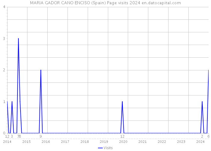 MARIA GADOR CANO ENCISO (Spain) Page visits 2024 