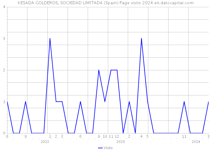 KESADA GOLDEROS, SOCIEDAD LIMITADA (Spain) Page visits 2024 