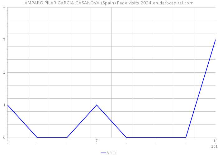 AMPARO PILAR GARCIA CASANOVA (Spain) Page visits 2024 