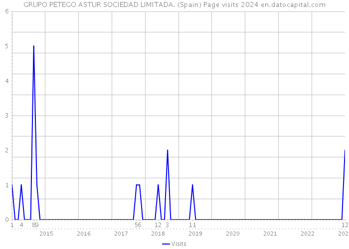 GRUPO PETEGO ASTUR SOCIEDAD LIMITADA. (Spain) Page visits 2024 