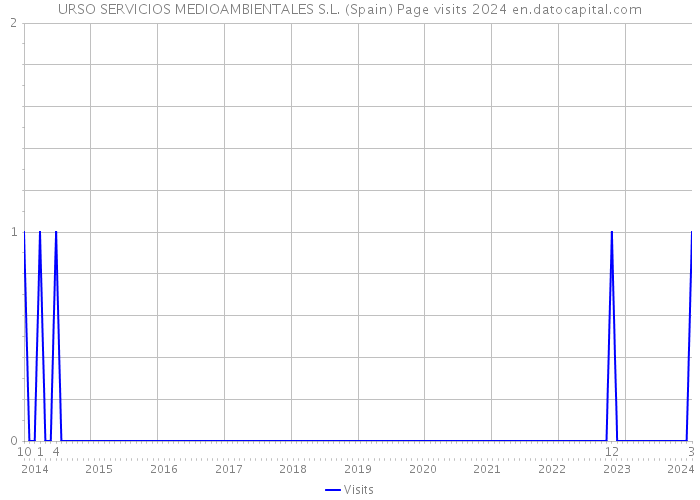 URSO SERVICIOS MEDIOAMBIENTALES S.L. (Spain) Page visits 2024 