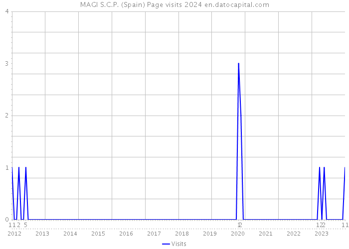 MAGI S.C.P. (Spain) Page visits 2024 