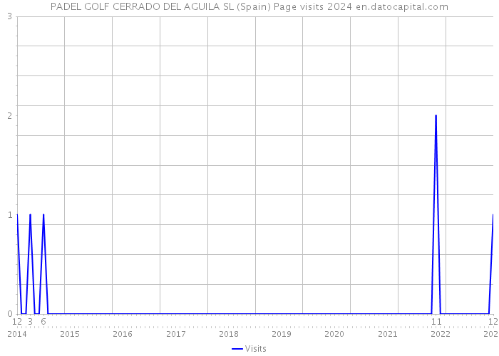 PADEL GOLF CERRADO DEL AGUILA SL (Spain) Page visits 2024 