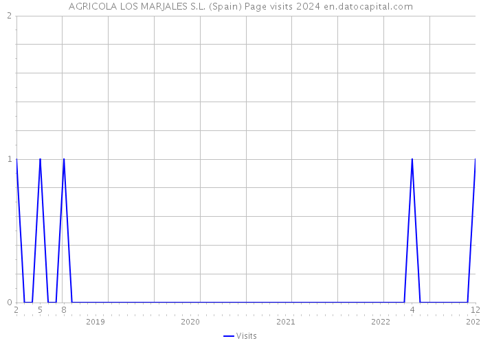 AGRICOLA LOS MARJALES S.L. (Spain) Page visits 2024 