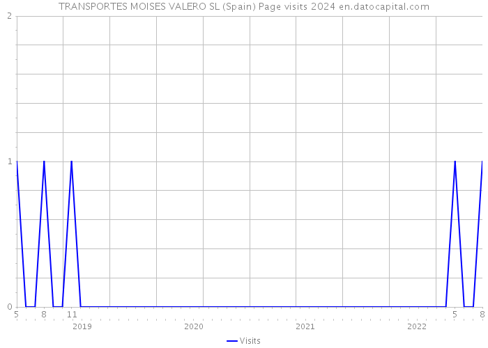 TRANSPORTES MOISES VALERO SL (Spain) Page visits 2024 