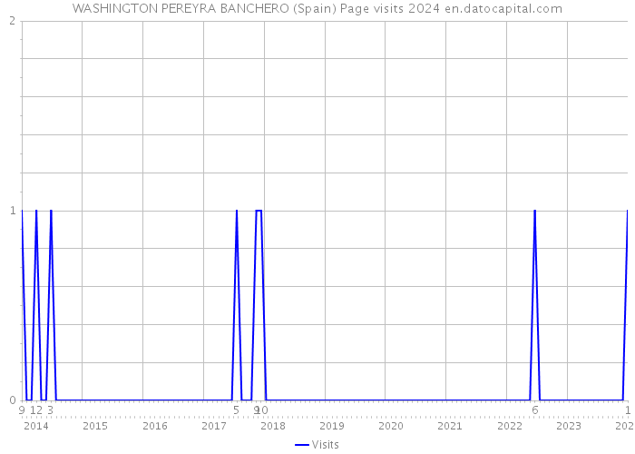 WASHINGTON PEREYRA BANCHERO (Spain) Page visits 2024 