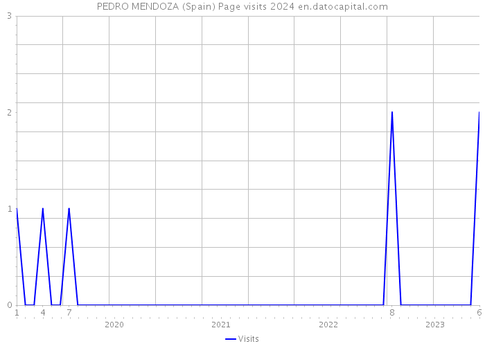 PEDRO MENDOZA (Spain) Page visits 2024 
