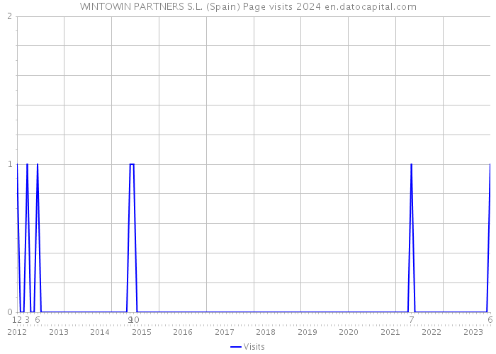 WINTOWIN PARTNERS S.L. (Spain) Page visits 2024 