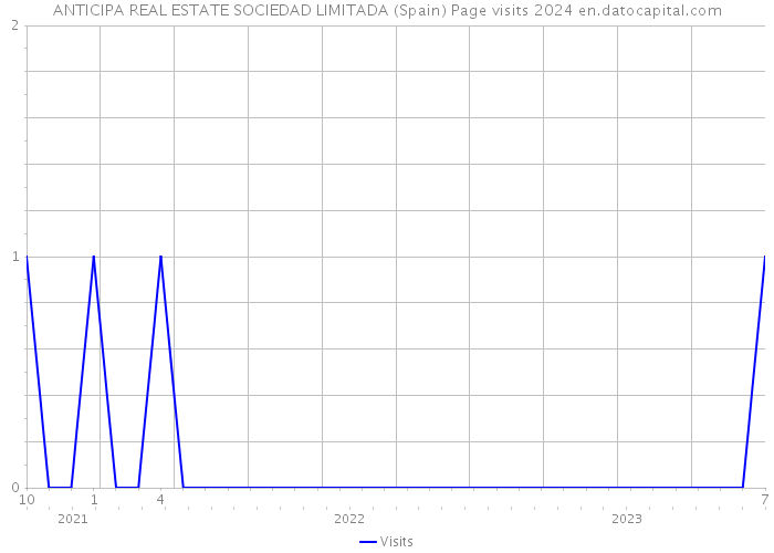 ANTICIPA REAL ESTATE SOCIEDAD LIMITADA (Spain) Page visits 2024 