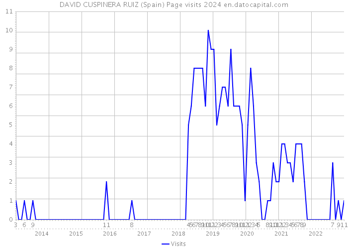 DAVID CUSPINERA RUIZ (Spain) Page visits 2024 