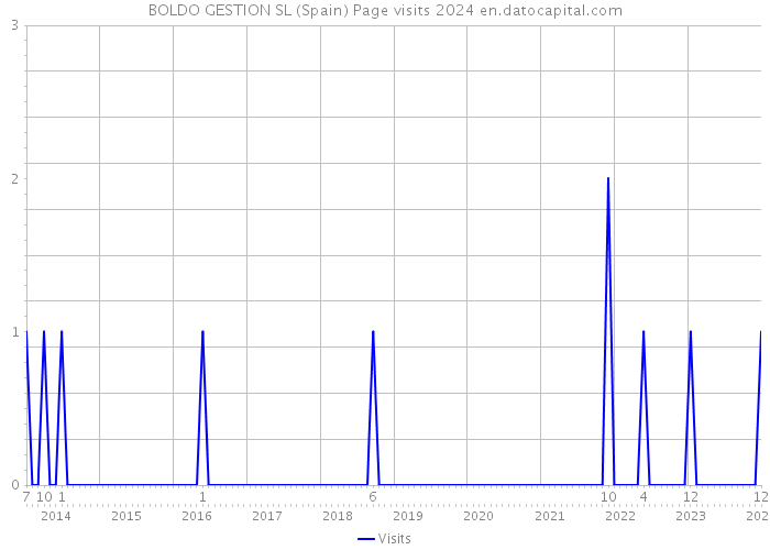 BOLDO GESTION SL (Spain) Page visits 2024 