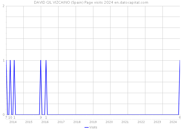 DAVID GIL VIZCAINO (Spain) Page visits 2024 