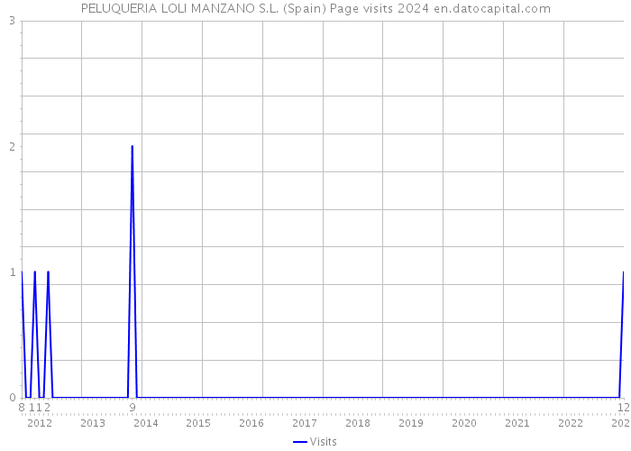 PELUQUERIA LOLI MANZANO S.L. (Spain) Page visits 2024 