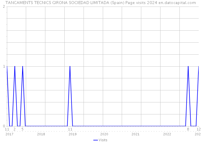 TANCAMENTS TECNICS GIRONA SOCIEDAD LIMITADA (Spain) Page visits 2024 