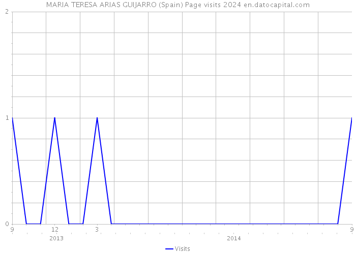 MARIA TERESA ARIAS GUIJARRO (Spain) Page visits 2024 