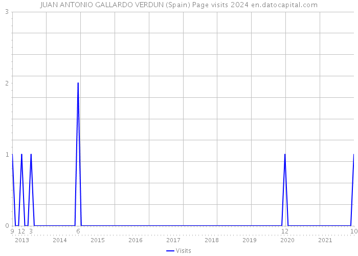 JUAN ANTONIO GALLARDO VERDUN (Spain) Page visits 2024 