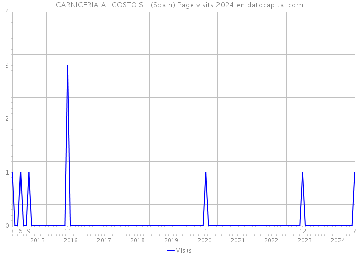 CARNICERIA AL COSTO S.L (Spain) Page visits 2024 