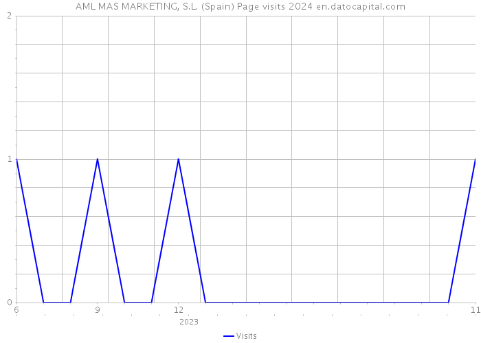 AML MAS MARKETING, S.L. (Spain) Page visits 2024 