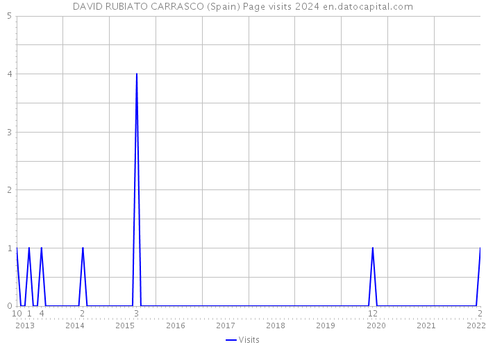 DAVID RUBIATO CARRASCO (Spain) Page visits 2024 