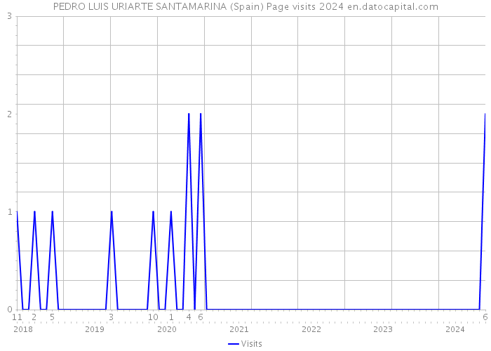 PEDRO LUIS URIARTE SANTAMARINA (Spain) Page visits 2024 