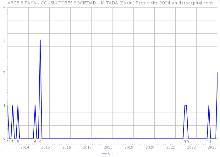 ARCE & PAYAN CONSULTORES SOCIEDAD LIMITADA (Spain) Page visits 2024 