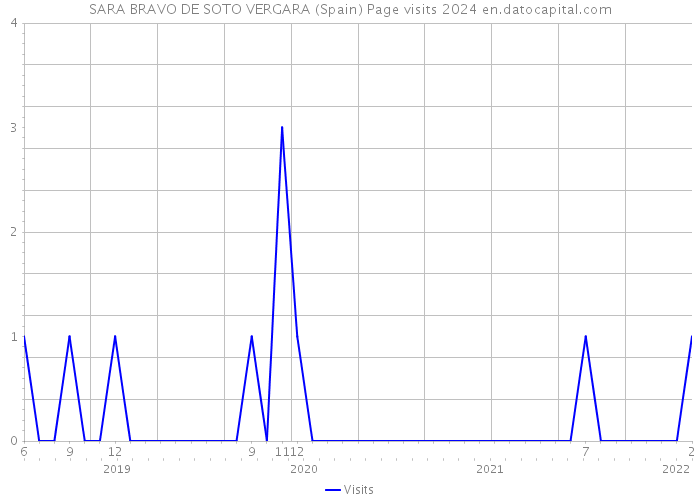 SARA BRAVO DE SOTO VERGARA (Spain) Page visits 2024 